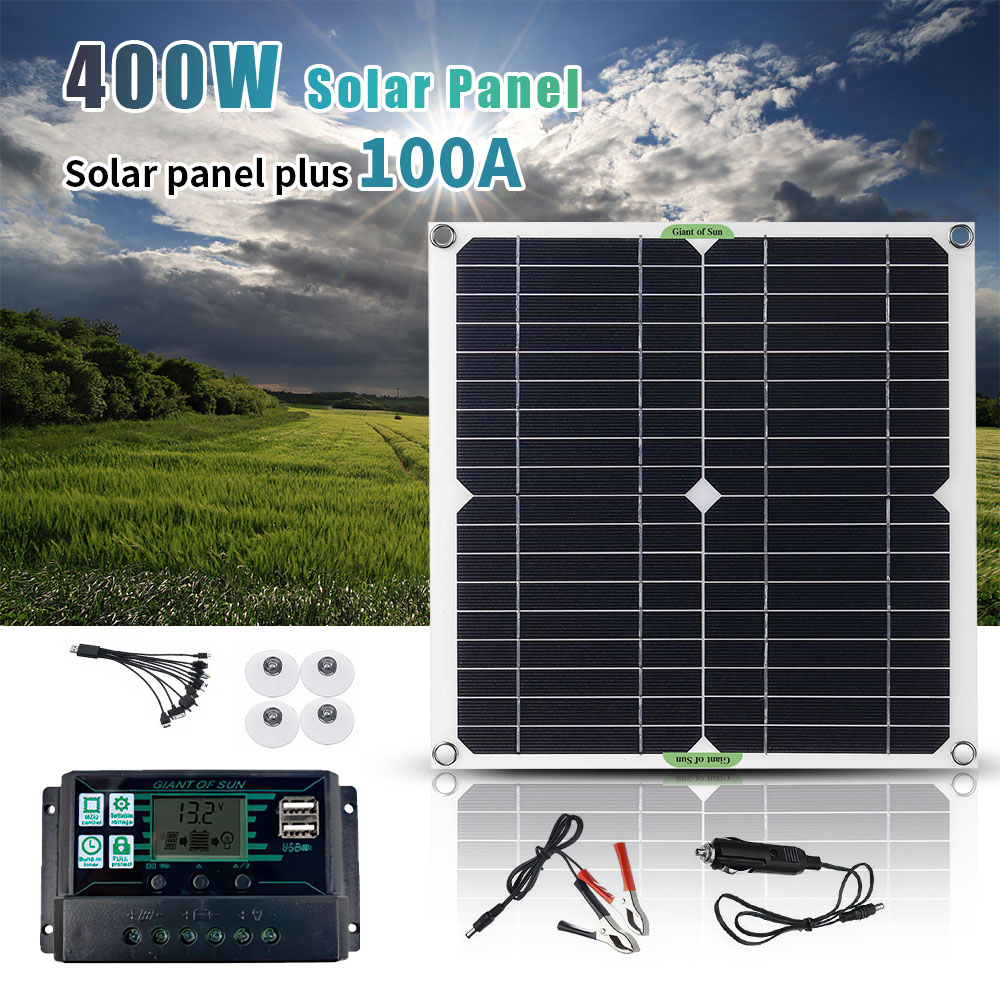 Kit Panel Surya Portabel 400W  - Rv Solar Kit 400W ulasan dan harga